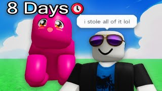 i stole DAYS of progress from Roblox players...