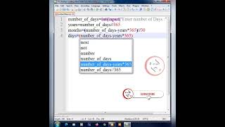 How to find Days months and Years from days using python