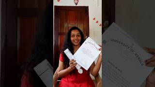 Unboxing My PG Certificate😱🥰|Kerala University Degree Certificate👩🏻‍🎓 #keralauniversity #certificate