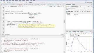 Scatterplot-for two numerical variable using ggplot2 in R