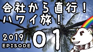 🌈【2019GWハワイ旅01】会社から直行！ハワイ旅！成田～ワイキキ！ホノルルクッキー！