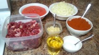 Healthy food : ጸብሒ ስጋ (Beef stew)