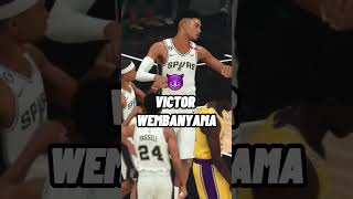 Victor Wembanyama in NBA 2K23! #nba2k23 #shorts #highlights