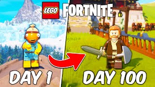 I Survived 100 Days in Lego Fortnite, Here's What Happened...