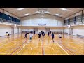 2025 2 3 volleyball 練習ゲーム⑤7対7 15点マッチ