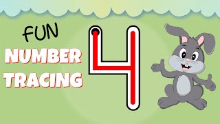 How to Write the Number 4 - Numbers for Kids