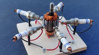 Free Energy Generator Using Sparkplug Powered Armature
