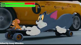 Tom and Jerry (2021) Skateboard Scene with healthbars
