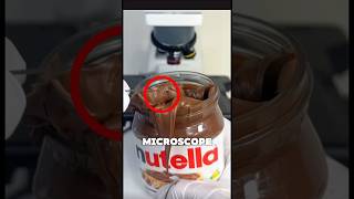 Nutella under a microscope 🍫🔬 #shorts #nutella #microscope