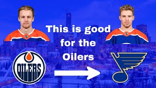 Holloway/Broberg to the Blues is great for the Oilers