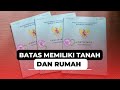 Batas kepemilikan tanah di Indonesia