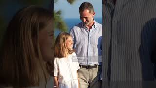 Kedekatan infanta sofia dengan sang ayah king felipe #infantasofia #kingfelipe #spain #shorts