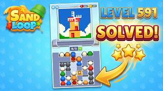 🏖️ Sand Loop Level 591 Walkthrough & Solution | Voodoo Mobile Puzzle Game 🧠