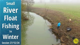 Winter Small River Float Fishing - Trotting The Stick Float With Bread - 27/12/24 (Video 542)