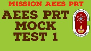 AEES PRT Mock Test - 1