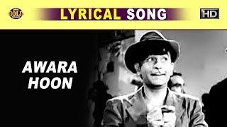 Awara Hoon \ आवारा हूँ - Mukesh | Awaara 1951 | Lyrical Song | Nargis, Raj Kapoor.