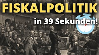 Was ist FISKALPOLITIK? 🤔 || Wirtschaftliche Begriffe leicht in 39 Sekunden erklärt! ✅ #shorts