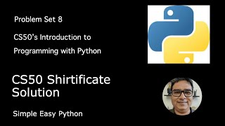 CS50 Shirtificate Solution CS50P – Problem Set 8