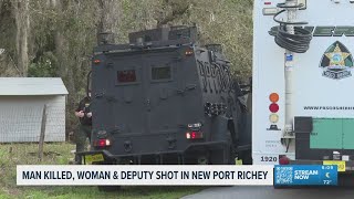 Pasco County Sheriff's Deputy injured in deadly shooting Monday Afternoon