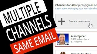 How To Make A SECOND YouTube Channel with the SAME EMAIL