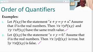 MAT 160 Section 1.5 Nested Quantifiers