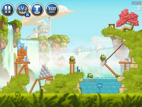 Angry Birds Star Wars 2 Level B1-4 Naboo Invasion Bonus Box No. 1 – Walkthrough