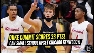 DUKE COMMIT Jaden Schutt vs TOUGH Chicago Kenwood Academy! BIGGEST UPSET of Season?! Full Highlights