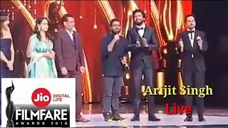 Arijit Singh Live Singing | 63rd Jio Filmfare Awards 2018 | Arijit Singh Live 2018 | Full Award HD