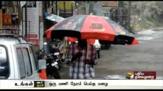 Kodaikanal experiences continuous rains for about an hour