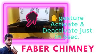 how to activate and deactivate gesture control of faber chimney models || faber gesture control