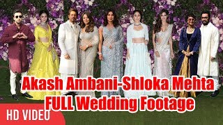 Akash Ambani and Shloka Mehta Grand Wedding | FULL VIDEO | Shahrukh, Kareena, Aamir, Alia, Ranbir