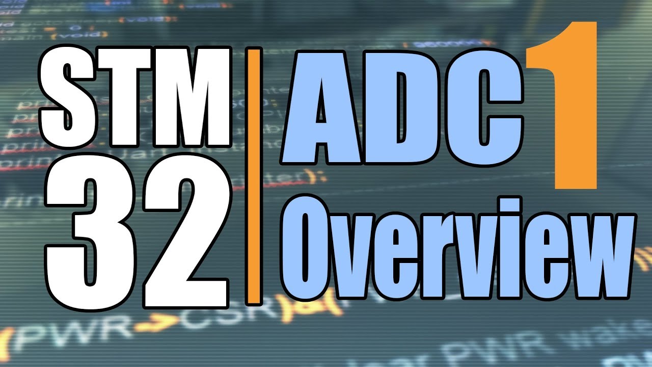 Stm32 ADC Pt:1 OverView - YouTube