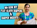 Easy No Sew DIY Flat Cloth Diaper | Make Stretchy Flat Cloth Diaper at home