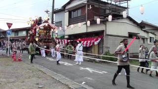 平成28年度渋川山車まつり　初日 （午後）全体巡行　裏宿交差点通過　南町