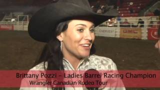 2009 Wrangler Canadian Rodeo Tour Ladies Barrel Racing Champion - Brittany Pozzi