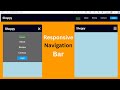 Responsive Navigation Bar using HTML CSS & JavaScript in 2023  | Responsive Navbar HTML CSS