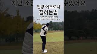 맨땅 어프로치 생각보다 쉬워요(구독하시면 더 많은 팁들 빠르게 만나실수 있어요)⛳️ #shorts #golfswing #golf  #골프 #골프영상  #서유성프로