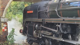 70000 Britannia at a waterstop with the Golden Arrow from Norwich to Canterbury West! 5/10/24