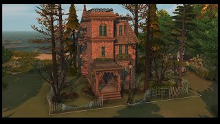 || I Built a Haunted Century Home with the new Life And Death EP || Sims 4 Speed Build || No CC ||