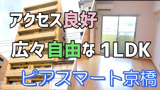 まとまる高まるクオリティ、広々自由な1LDK【ピアスマート京橋】