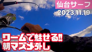 2023.11.19【検証】仙台サーフ朝まずめビタ外し