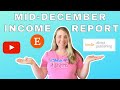 Mid-December Income Report For Amazon KDP, Etsy, & YouTube!