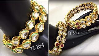 Real Kundan Bangles Set...😍🤩😍🤩...For order whatsapp on 9713255815