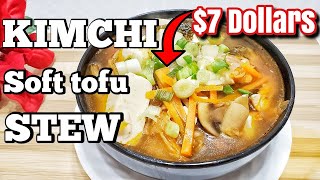 Easy Kimchi Jjigae - Tofu Stew ( Sundubu Jjigae ) | Kimchi Tofu Stew