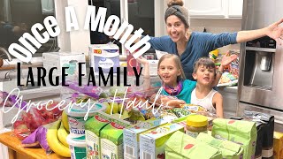 Once A Month Grocery Haul for my Large Family | WalMart and Grocery Outlet Hauls