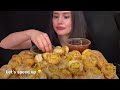 50 pani puri golgappa eating challenge indian street food asmr mukbang no talking