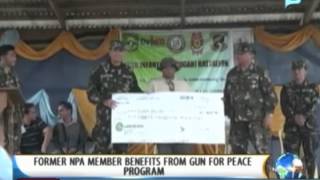 NewsLife: Former NPA member benefits from gun for peace program || August 14, 2013