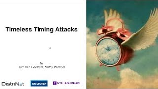 Timeless Timing Attacks