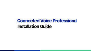 CenturyLink Self Help: Connected Voice Professional Installation Guide