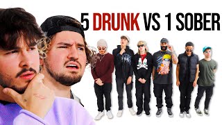 5 Drunk Vs 1 *Secretly Sober* Person